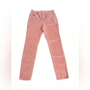Seven7 Ultra High Rise Skinny Pink Corduroy Pants Women’s size 6